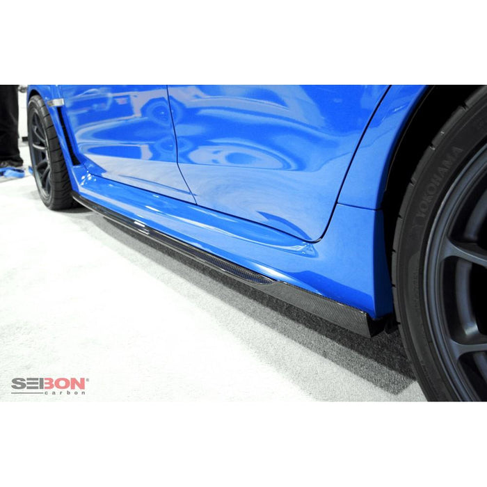Seibon MB-Style Carbon Fiber Side Skirts For 2015-2020 Subaru WRX / STI