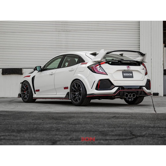 Seibon OEM-Style Carbon Fiber Side Skirt For 2017-2020 Honda Civic Type R