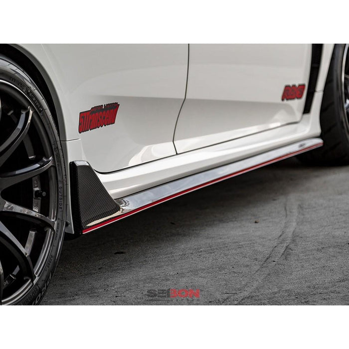 Seibon OEM-Style Carbon Fiber Side Skirt For 2017-2020 Honda Civic Type R