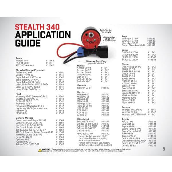 Aeromotive 340 Fuel Pump, Center Inlet