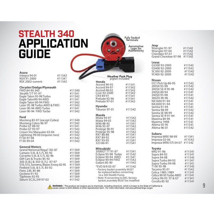 Aeromotive 340 Fuel Pump, GM