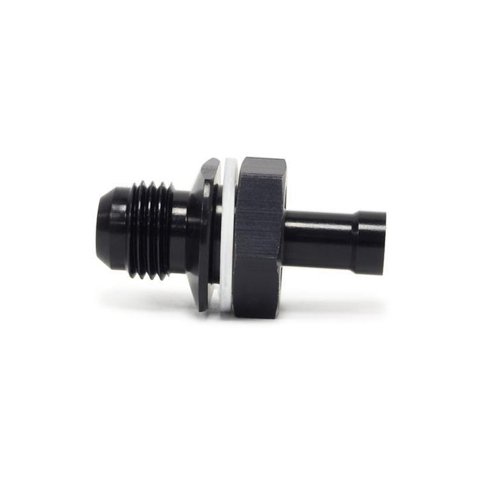 STM Tuned -6AN Black Anodized E85 Safe Fuel Bulkhead Fitting