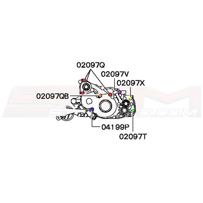 STM Tuned Front Cover Bolt Kit for 7-Bolt 4G63 DSM *Backorder*