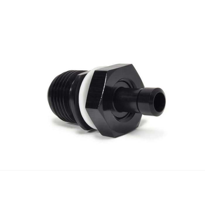 STM Tuned -8AN Black Anodized E85 Safe Fuel Bulkhead Fitting