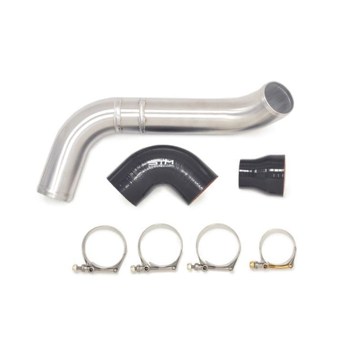 STM Tuned Evo 4/5/6 Lower Intercooler Pipe for Stock Frame Turbo (2.5in Aluminum)