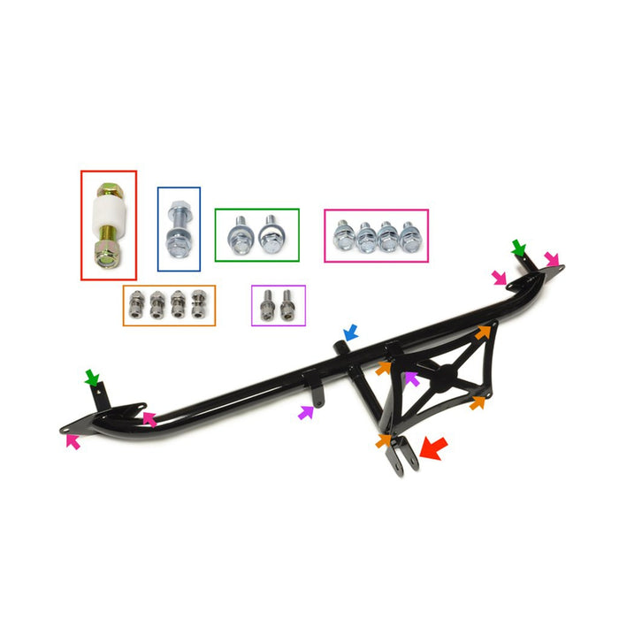 STM Tuned Evo 7/8/9 Bolt-On Parachute Mount Kit