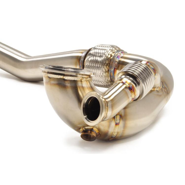 STM Tuned Evo 7/8/9 Downpipe O2 Recirculated for FP SS Housing