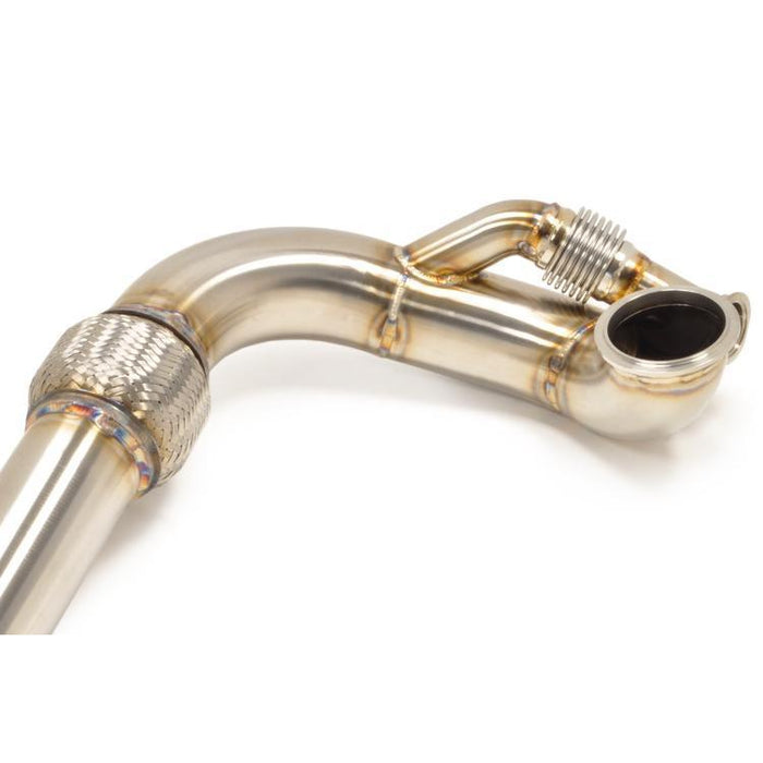 STM Tuned Evo 7/8/9 Downpipe O2 Recirculated for FP SS Housing