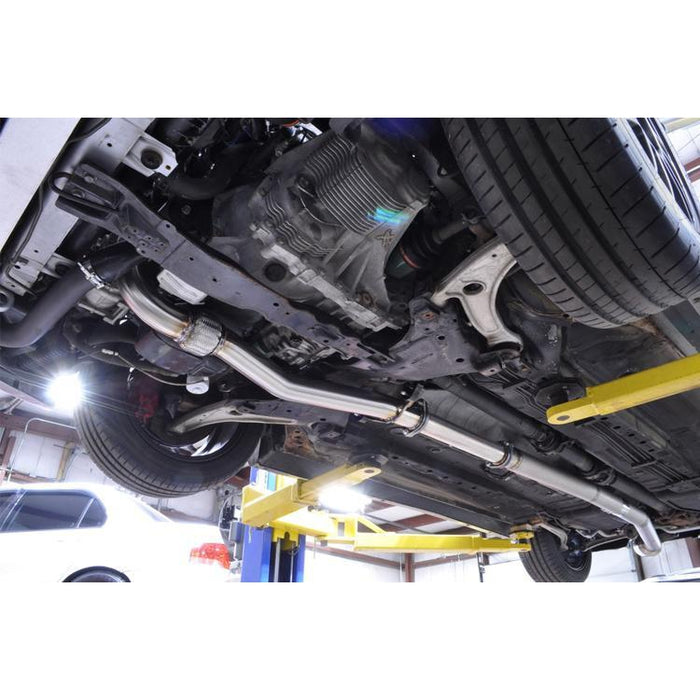 STM Tuned Evo 7/8/9 Downpipe O2 Recirculated for FP SS Housing