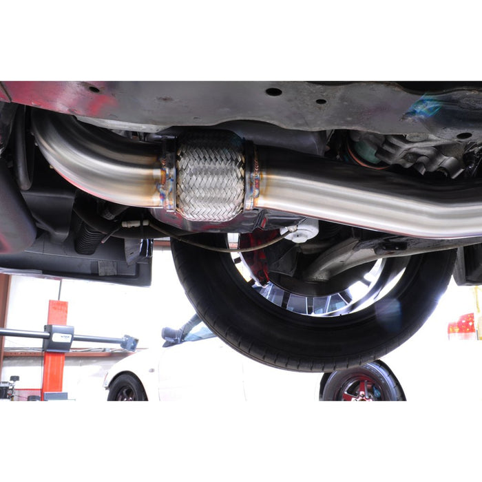 STM Tuned Evo 7/8/9 O2 Downpipe Recirculated for OEM-Style Housing