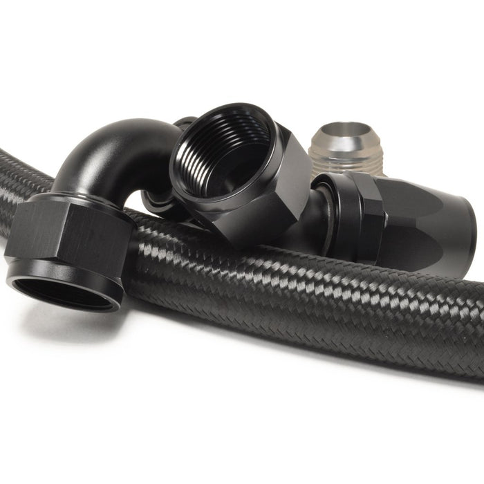 STM Tuned Evo 7/8/9 -AN Lower Hose Kit for STM Billet Radiator