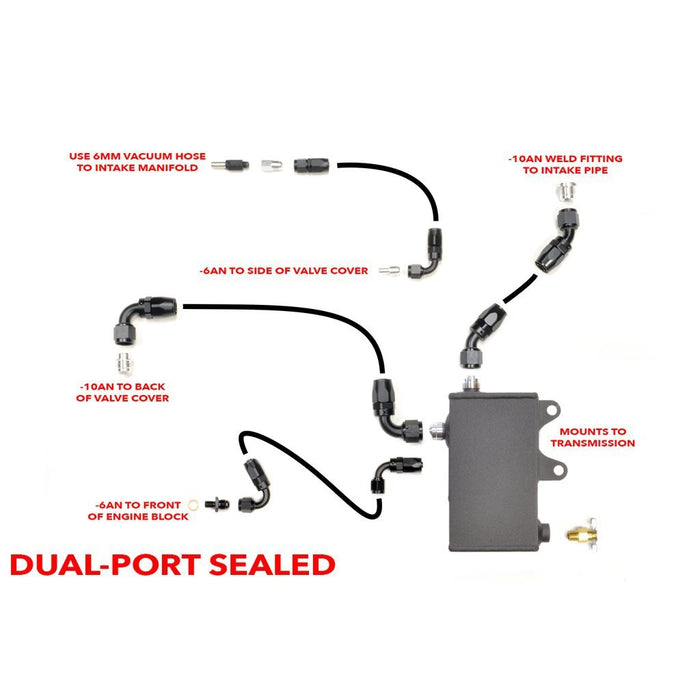 STM Tuned Evo 8/9 Oil Catch Can V2 Sealed