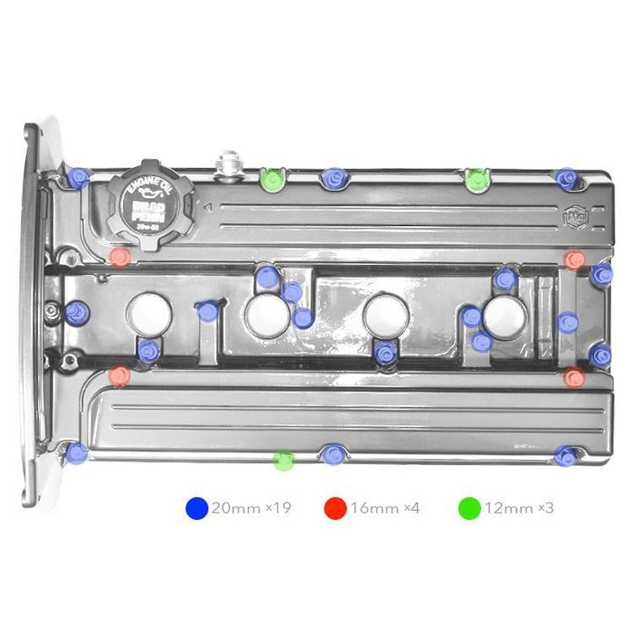 STM Tuned Stainless Valve Cover Bolt Kit - Evo 8/9