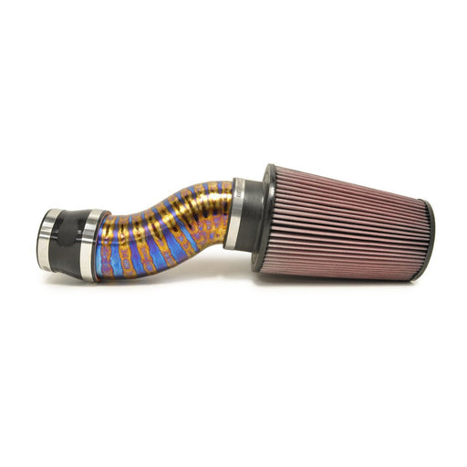 STM Tuned 3.5" Titanium SD Intake Burned Blue (No MAF) for Evo 8/9