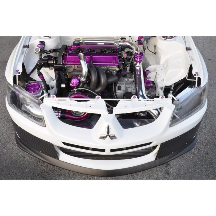 STM Tuned Carbon Fiber Front Bumper Shutters - Evo 8