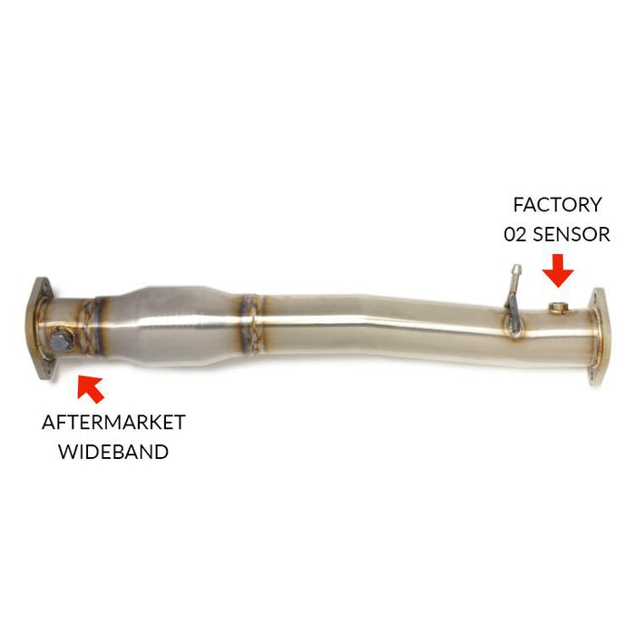 STM Tuned Evo X Stainless Race Pipe with High Flow Cat