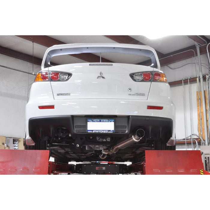 STM Tuned Evo X Titanium Single Exit Cat-Back Exhaust