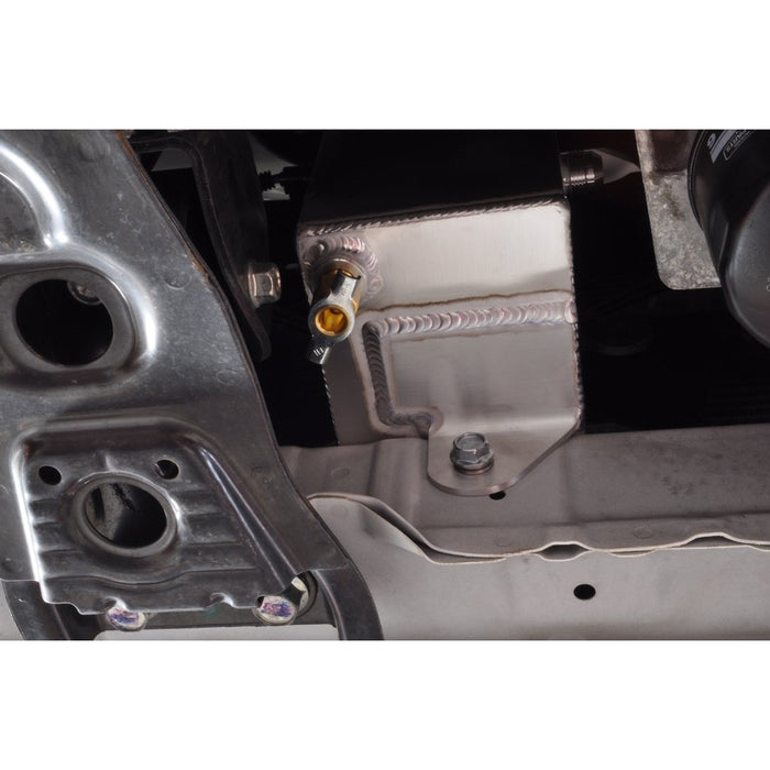 STM Tuned Engine Oil Catch Can for Evo X Plastic Valve Cover - Gloss Black