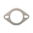 STM Tuned Stainless Steel Exhaust Flange 2-Bolt / 2.5-Inch Elongated (SEF25-EL)