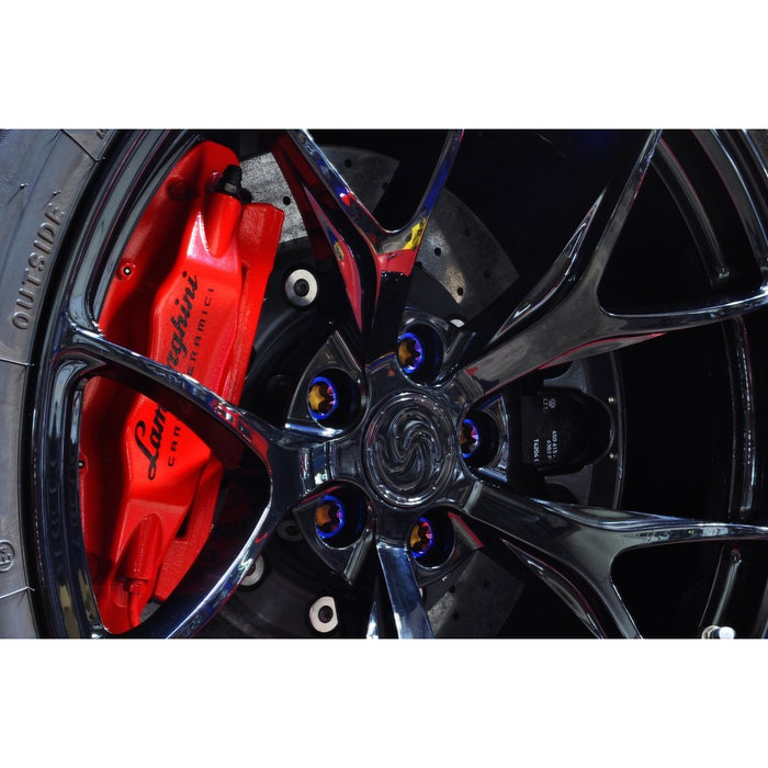 STM Tuned Titanium Lug Bolts for Lamborghini