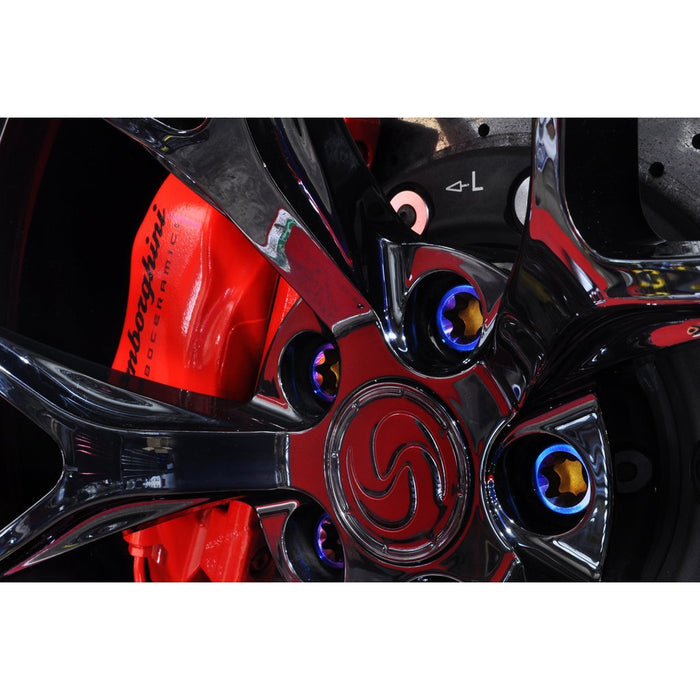 STM Tuned Titanium Lug Bolts for Lamborghini