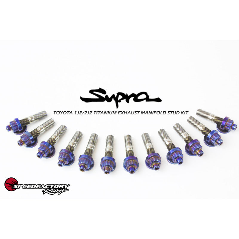 SpeedFactory 1JZ/2JZ Toyota Exhaust Manifold Titanium Stud Kit
