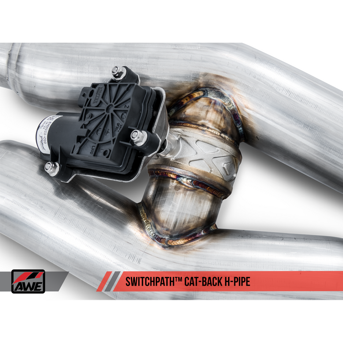 AWE Tuning S550 Mustang GT Cat-back Exhaust - Track Edition (Diamond Black Tips)