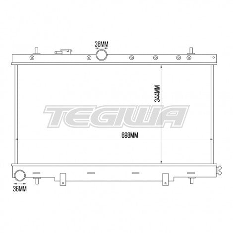 Tegiwa Alloy Radiator - Subaru WRX GDB
