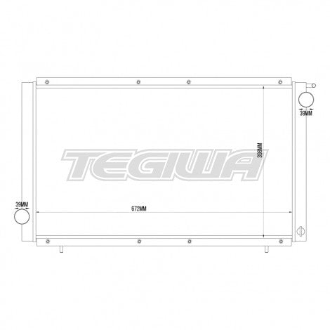 Tegiwa Alloy Radiator - Subaru WRX GC8