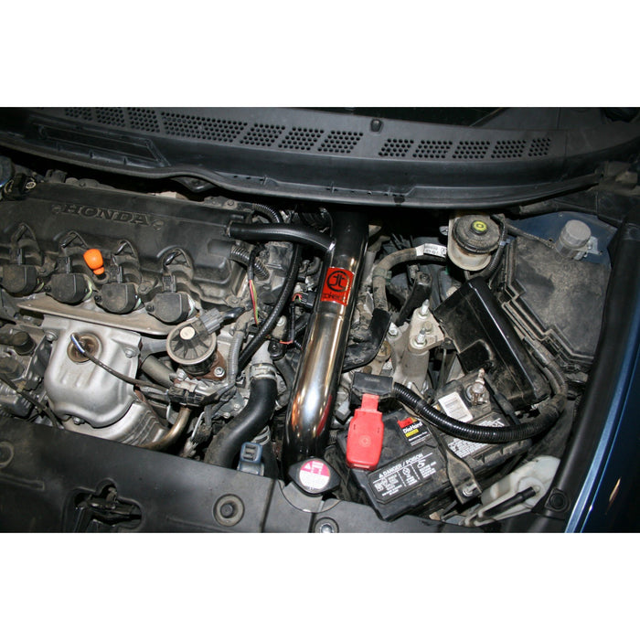 aFe Power Takeda Stage-2 Cold Air Intake System w/ Pro Dry S Media Polished Honda Civic 06-11 L4-1.8L