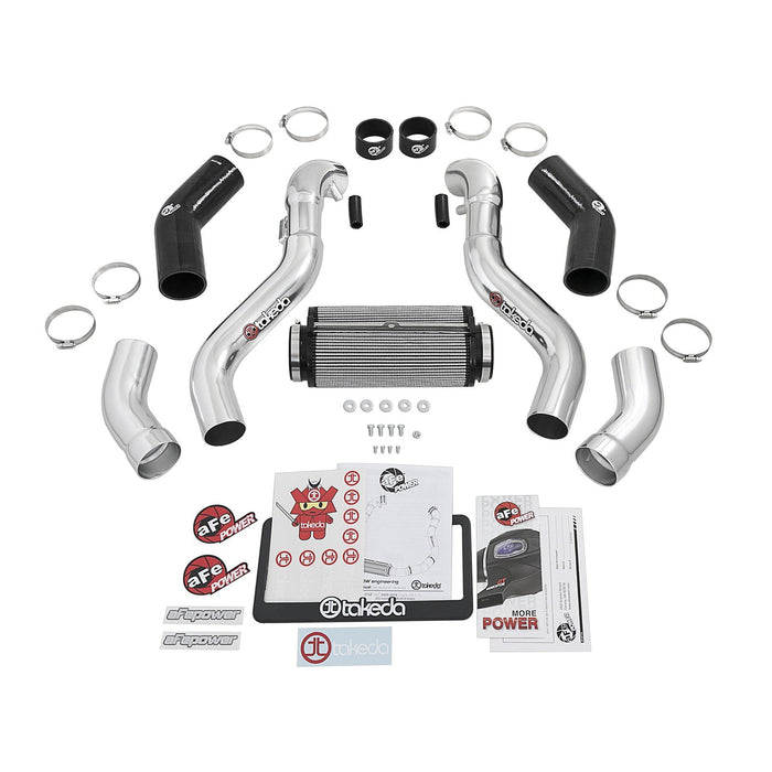aFe Power Takeda Stage-2 Cold Air Intake System w/ Pro Dry S Media Polished Nissan 370Z 09-20 V6-3.7L