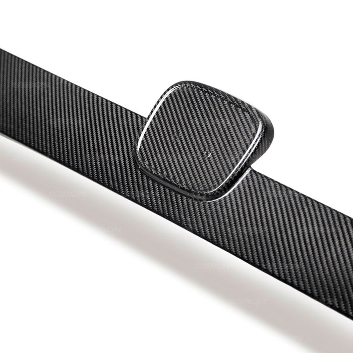 Seibon Carbon Fiber Trunk Garnish For 2016-2020 Honda Civic Sedan