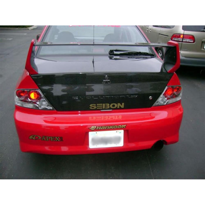 Seibon OEM-Style Carbon Fiber Trunk Lid For 2003-2007 Mitsubishi Lancer Evo