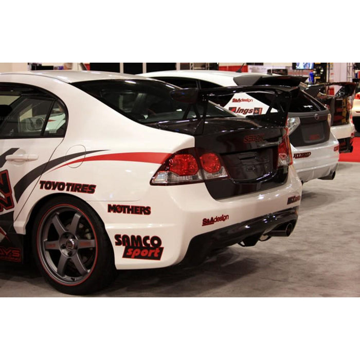 Seibon OEM-Style Carbon Fiber Trunk Lid For 2006-2010 Honda Civic 4DR JDM / Acura CSX