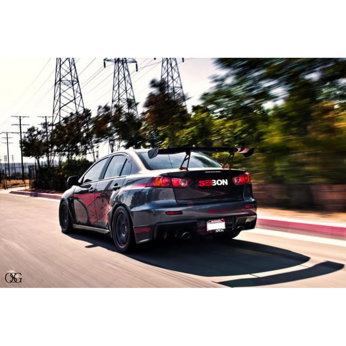 Seibon OEM-Style Carbon Fiber Trunk Lid For 2008-2015 Mitsubishi Lancer Evo X