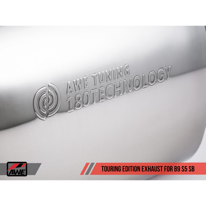 AWE Tuning Audi B9 S5 Sportback SwitchPath Exhaust - Non-Resonated (Black 90mm Tips)