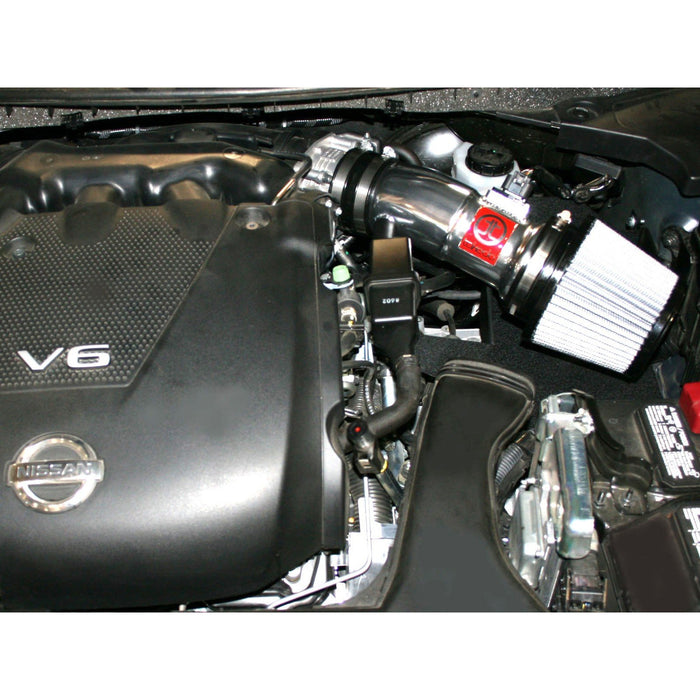 aFe Power Takeda Stage-2 Cold Air Intake System w/ Pro Dry S Media Polished Nissan Maxima 09-19 V6-3.5L