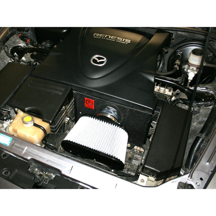 aFe Power Takeda Stage-2 Cold Air Intake System w/ Pro Dry S Media Polished Mazda RX-8 04-12 R2-1.3L