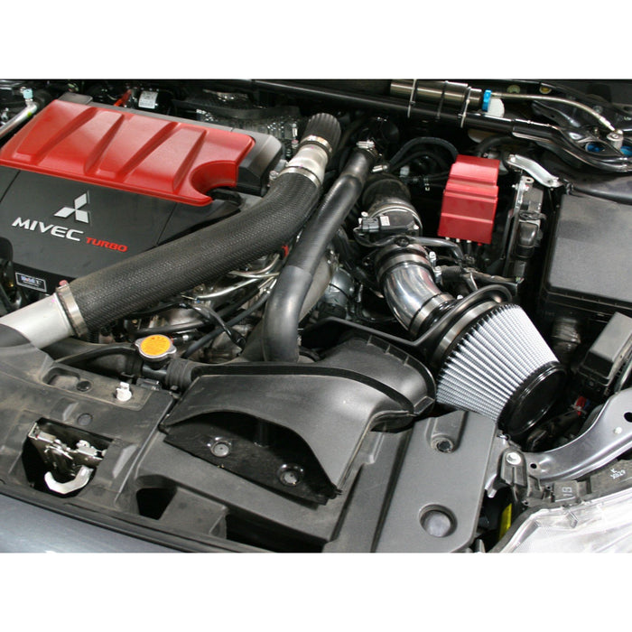 aFe Power Takeda Stage-2 Cold Air Intake System w/ Pro Dry S Media Polished Mitsubishi Lancer EVO X 08-15 L4-2.0L (t)