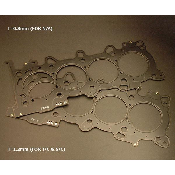HKS 11 Honda CR-Z 75mm Bore Metal 1.2mm Stopper Head Gasket Set w/ Exhaust Manifold Gasket (CR 8.4)