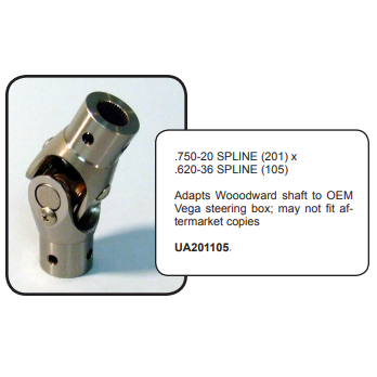 WOODWARD Needle Bearing U-Joints