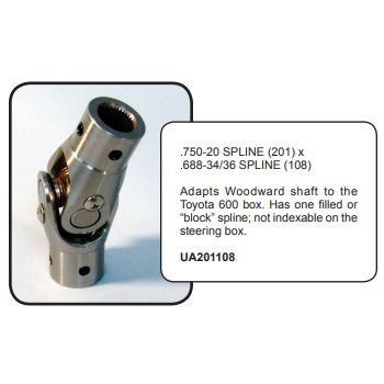 WOODWARD Needle Bearing U-Joints