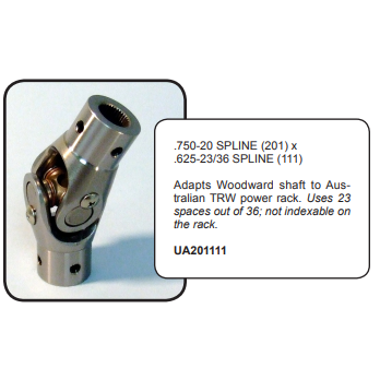 WOODWARD Needle Bearing U-Joints