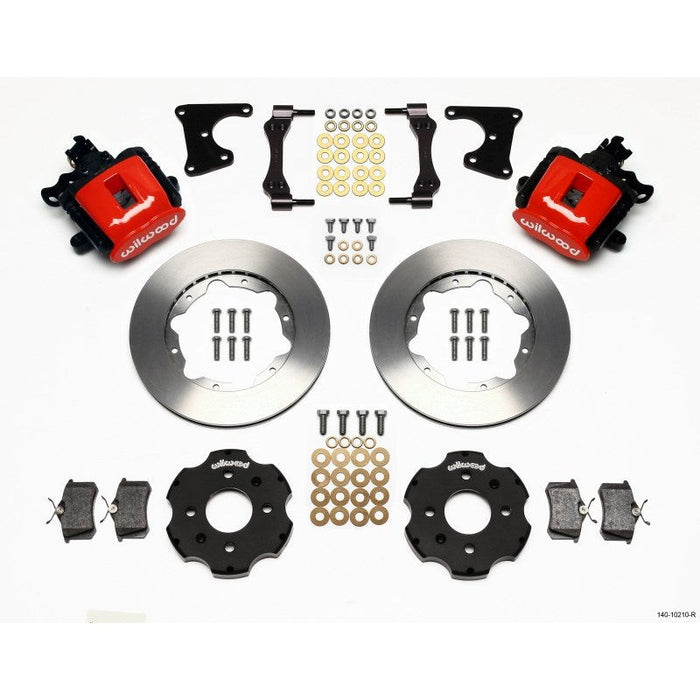 Wilwood Combination Parking Brake Rear Kit Red 11In