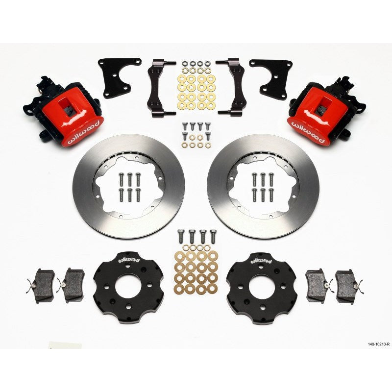 Wilwood Combination Parking Brake Rear Kit Red 11In
