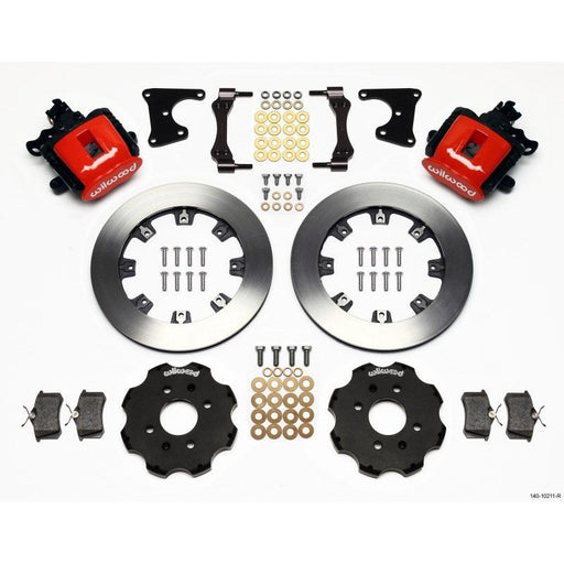 Wilwood Combination Parking Brake Rear Kit Red 12.19In