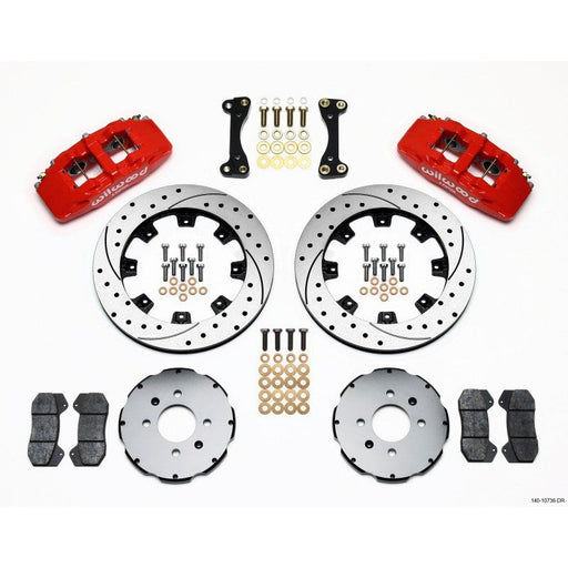 Wilwood Dynapro Red 6 Front Hat Kit Red - 2.19"/310mm Rotors