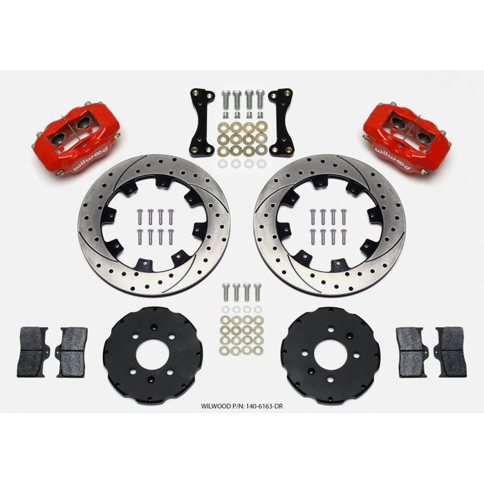 Wilwood Forged Red Dynalite Front Hat Kit 262mm