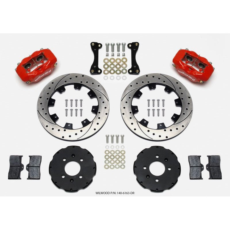 Wilwood Forged Red Dynalite Front Hat Kit 262mm